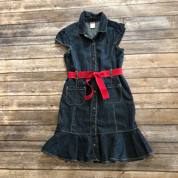 Vintage Gymboree denim dress w/belt! Size 9